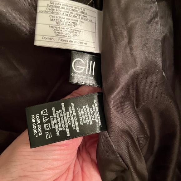 Kenneth Cole Military Green Hooded Zip Up Jacket with Faux Fur Lined Hood Sz M - Picture 15 of 15